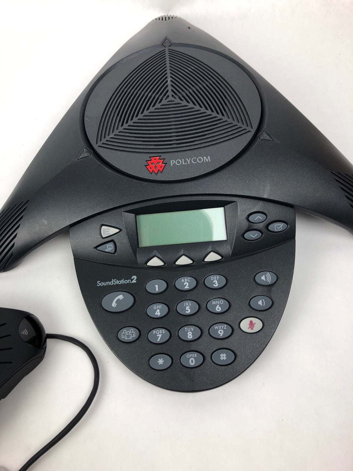 Polycom SoundStation2 Conference Phone 2201-16000-601 With Wall Module & Cables
