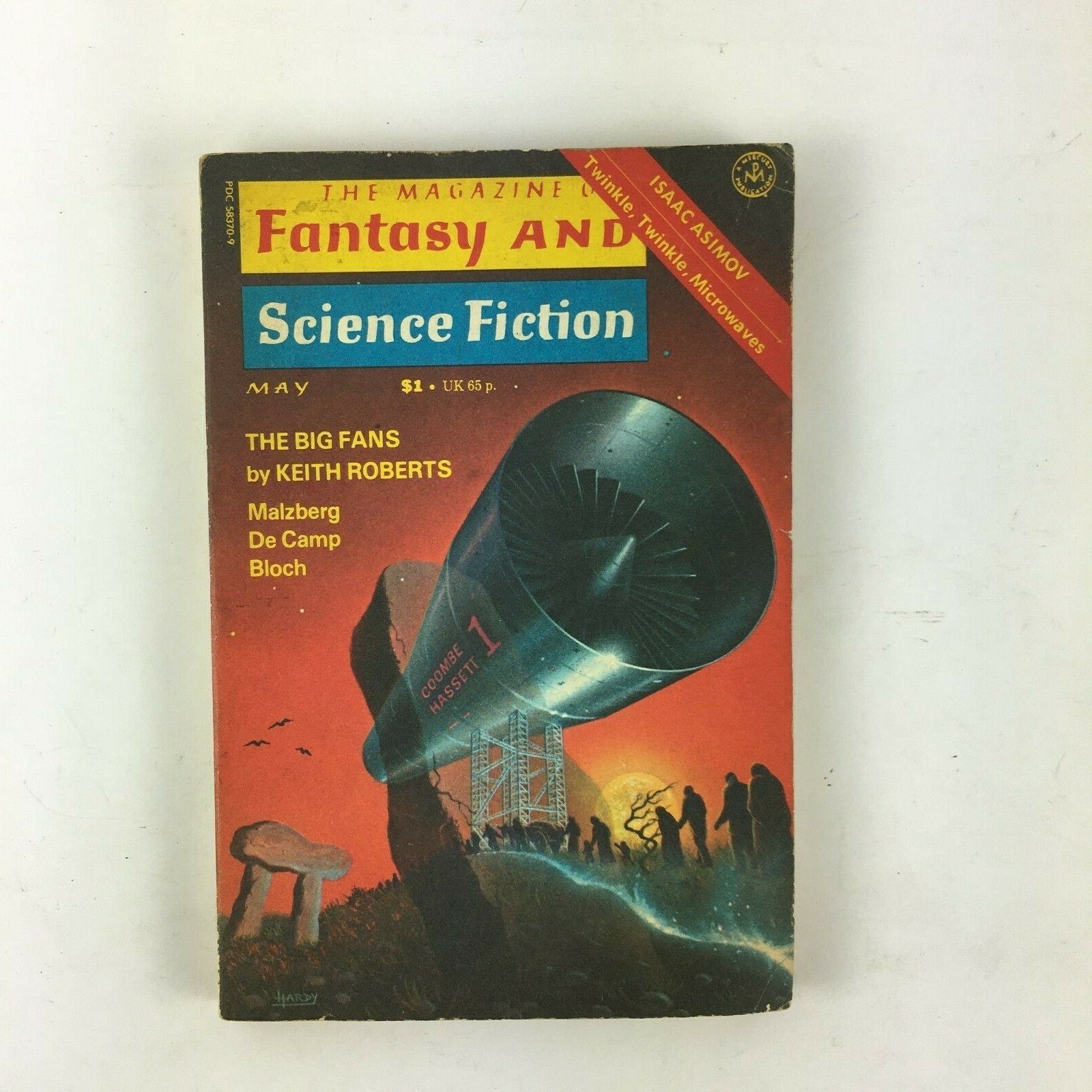 May Fantasy & Science Fiction Magazine The Big Fans by Keith Robert Malzberg