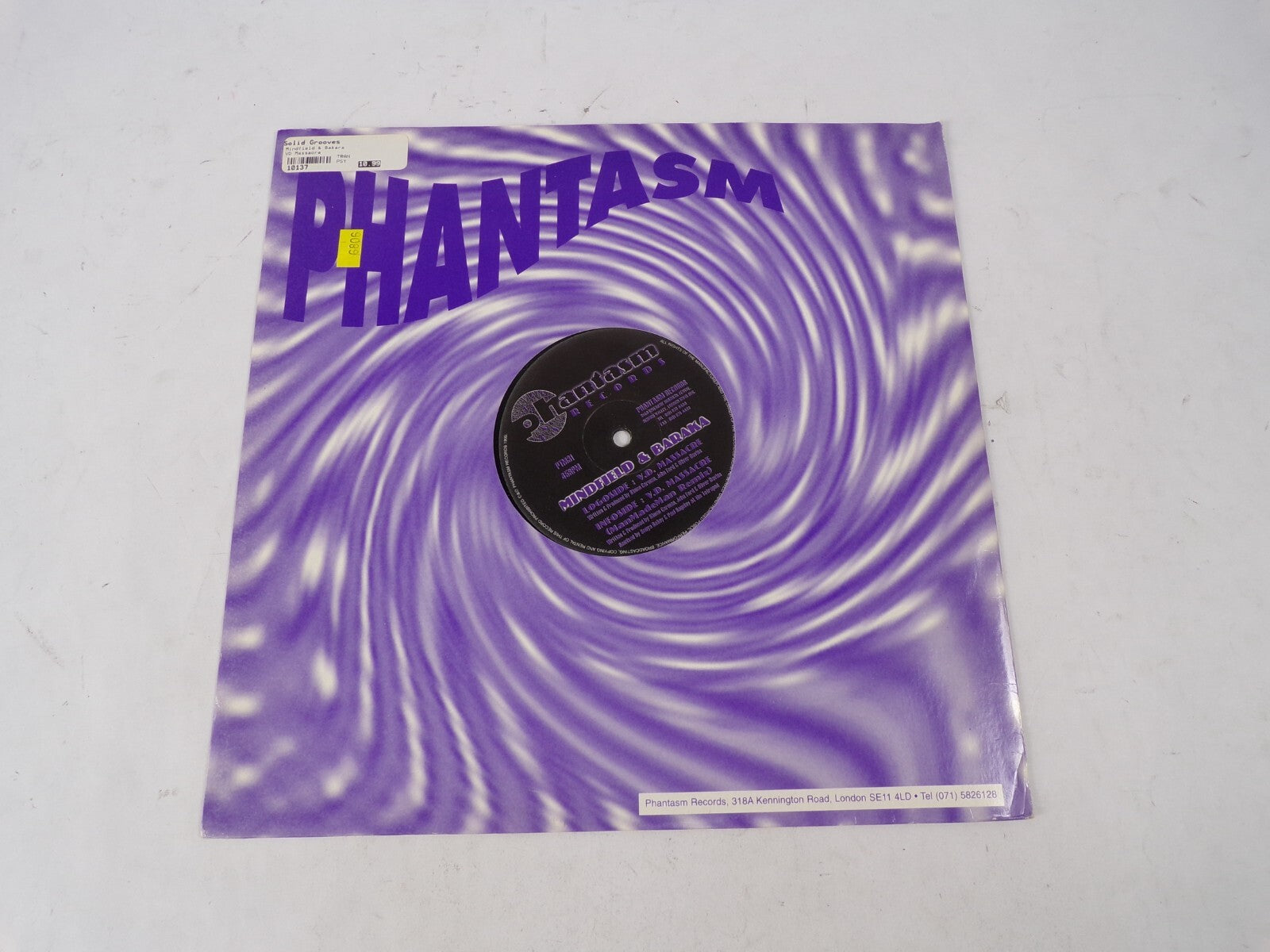 Phantasm Records Mindfield & Baraka ManMademan Remix Vinyl Record