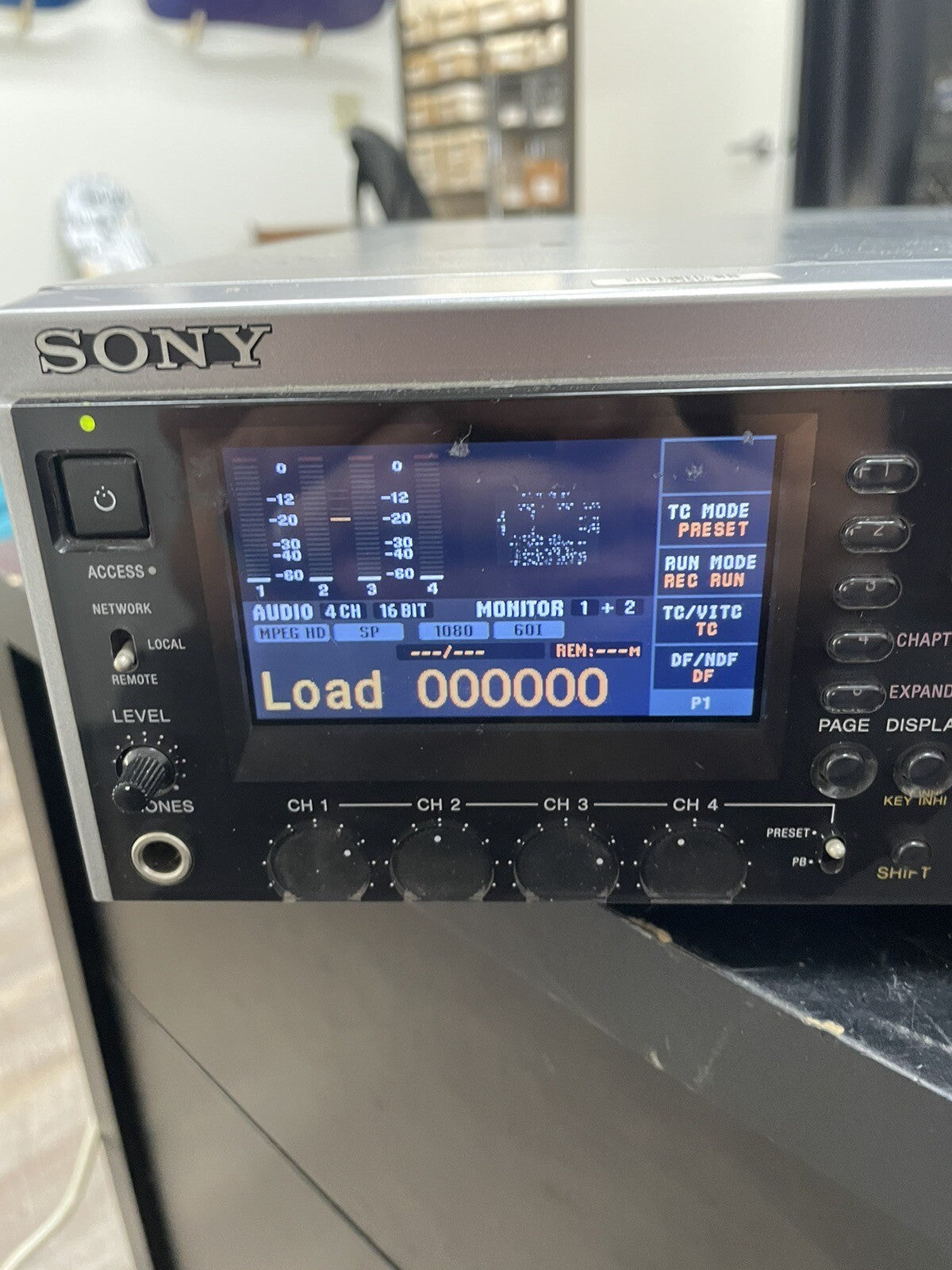 SONY PDW-F30 XDCAM HD PROFESSIONAL DISC PLAYER RECORDER WORKS GREAT