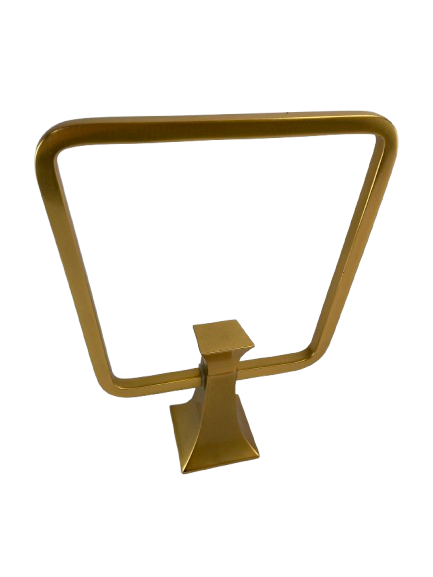 Aquabrass Serie5300 5307 Bridge Towel Ring 6 1/2" Brass Gold