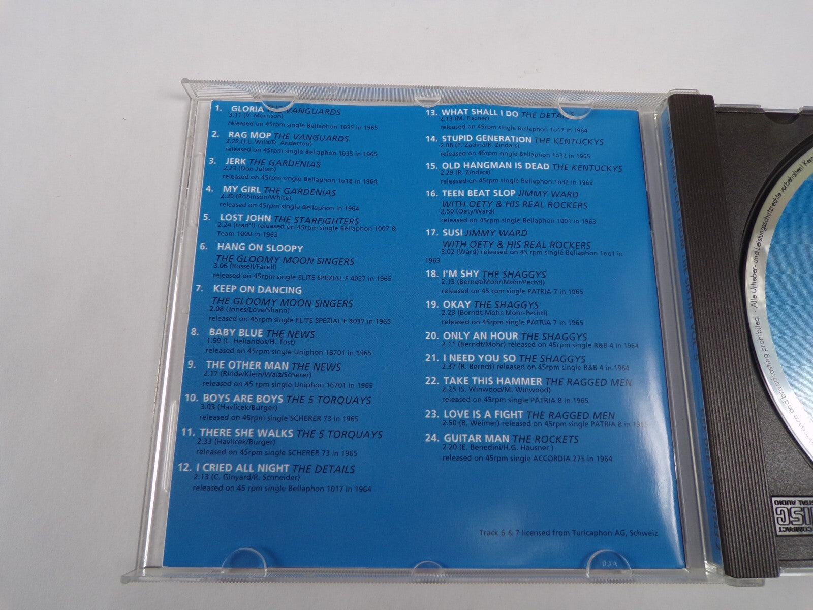 RareRaw Beat FroM The Sixties Vol. 5 Gloria Rag Mop Jerk My Girl Lost John CD#60