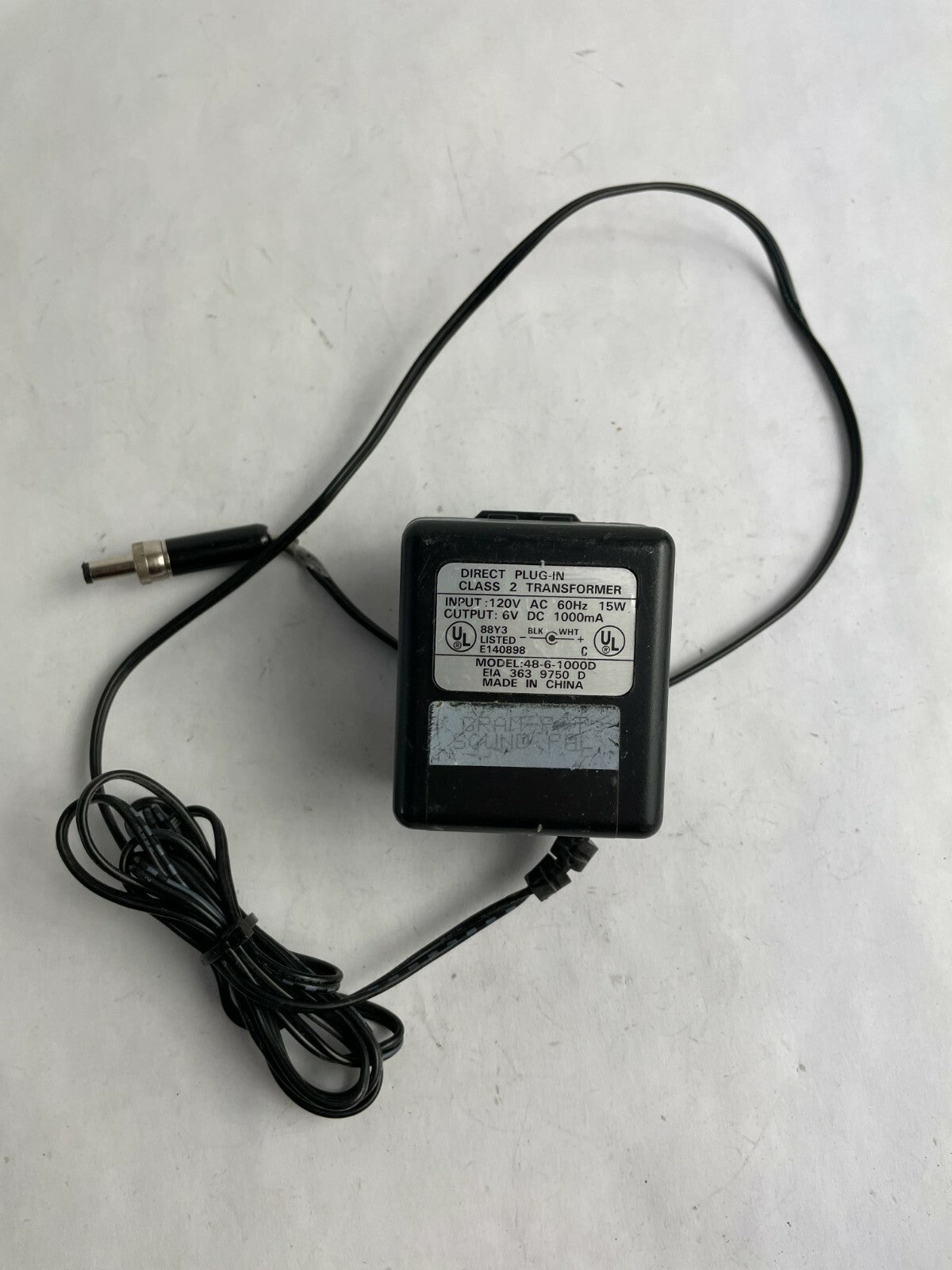 Genuine Class 2 Ac Adapter 48-6-1000D Output 6 V 1 A Power Supply Adapter A79