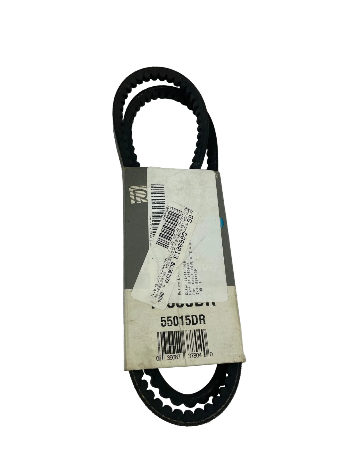 Dayco Drive Rite 55015DR utility V-belt OEM automotive accessory drive replacement belt A10 reinforced rubber V-belt engine drive belt