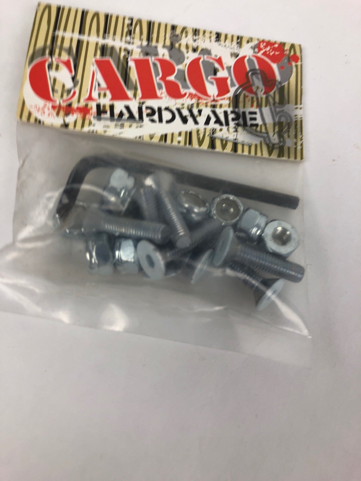 Cargo Mounting Hardware 1" Allen White Head Genuine Skateboard Parts W Allen Key