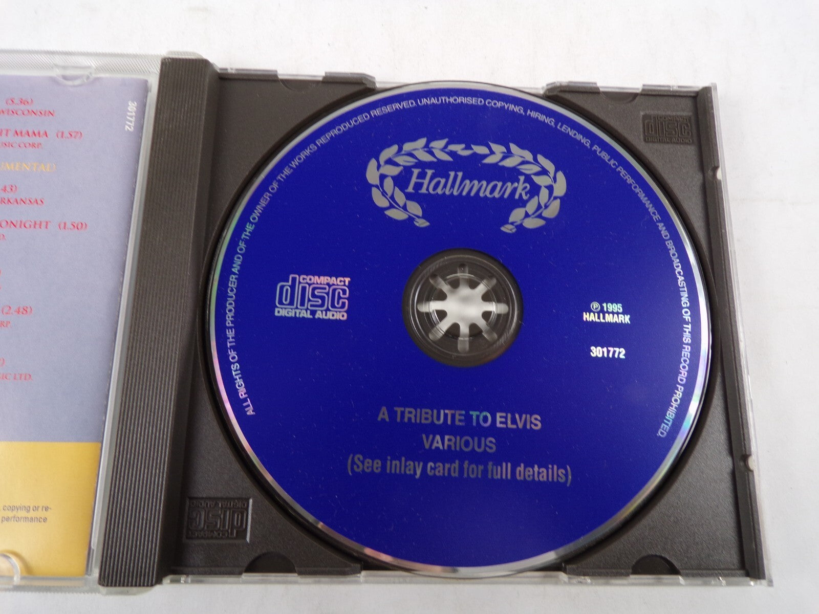 A Tribute To Elvis Presley Heartbreak Hotel Interview 1 Love Me Tender CD#56