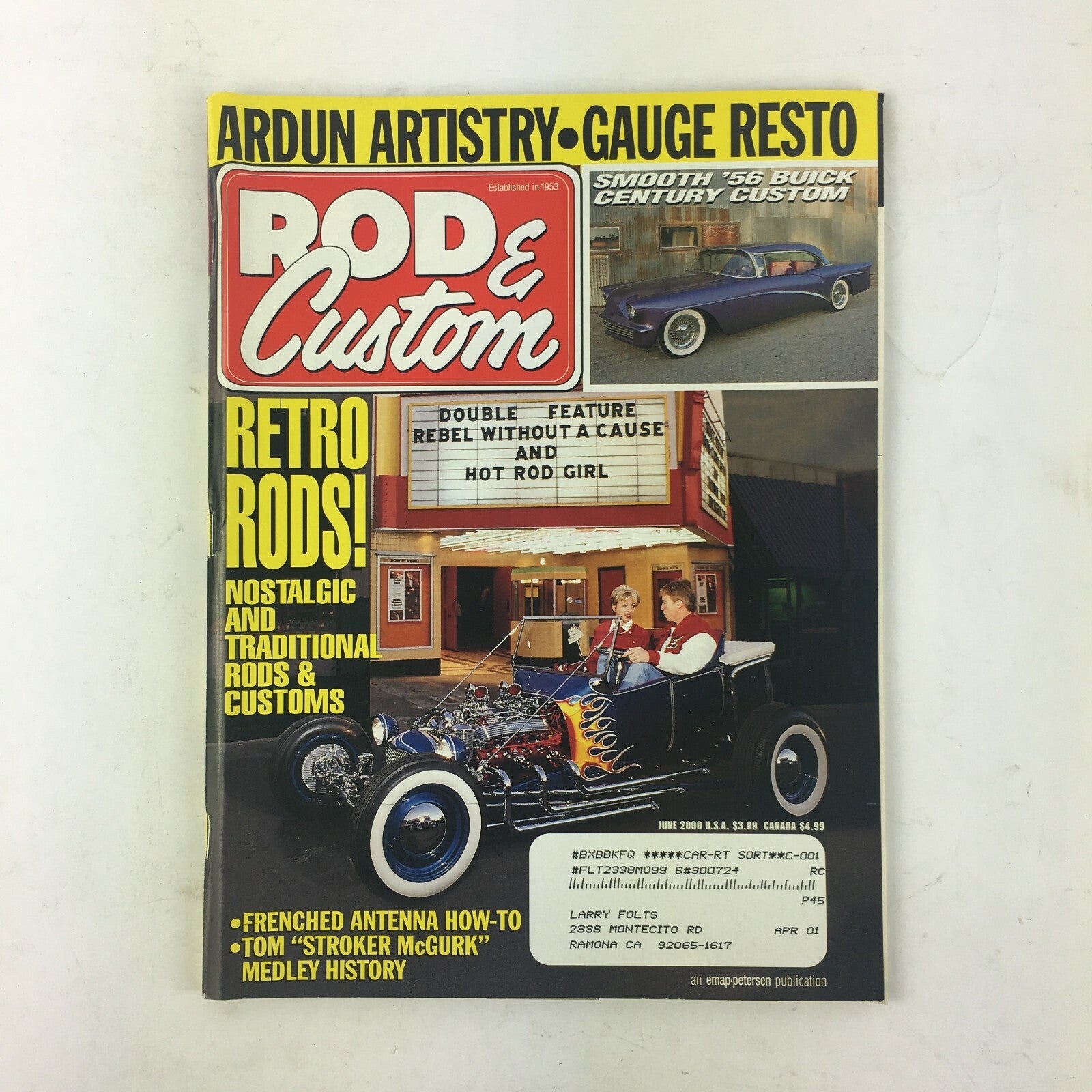 June 2000 Rod & Custom Magazine Retro Rods! Nostalgic&Traditional Rods & Customs