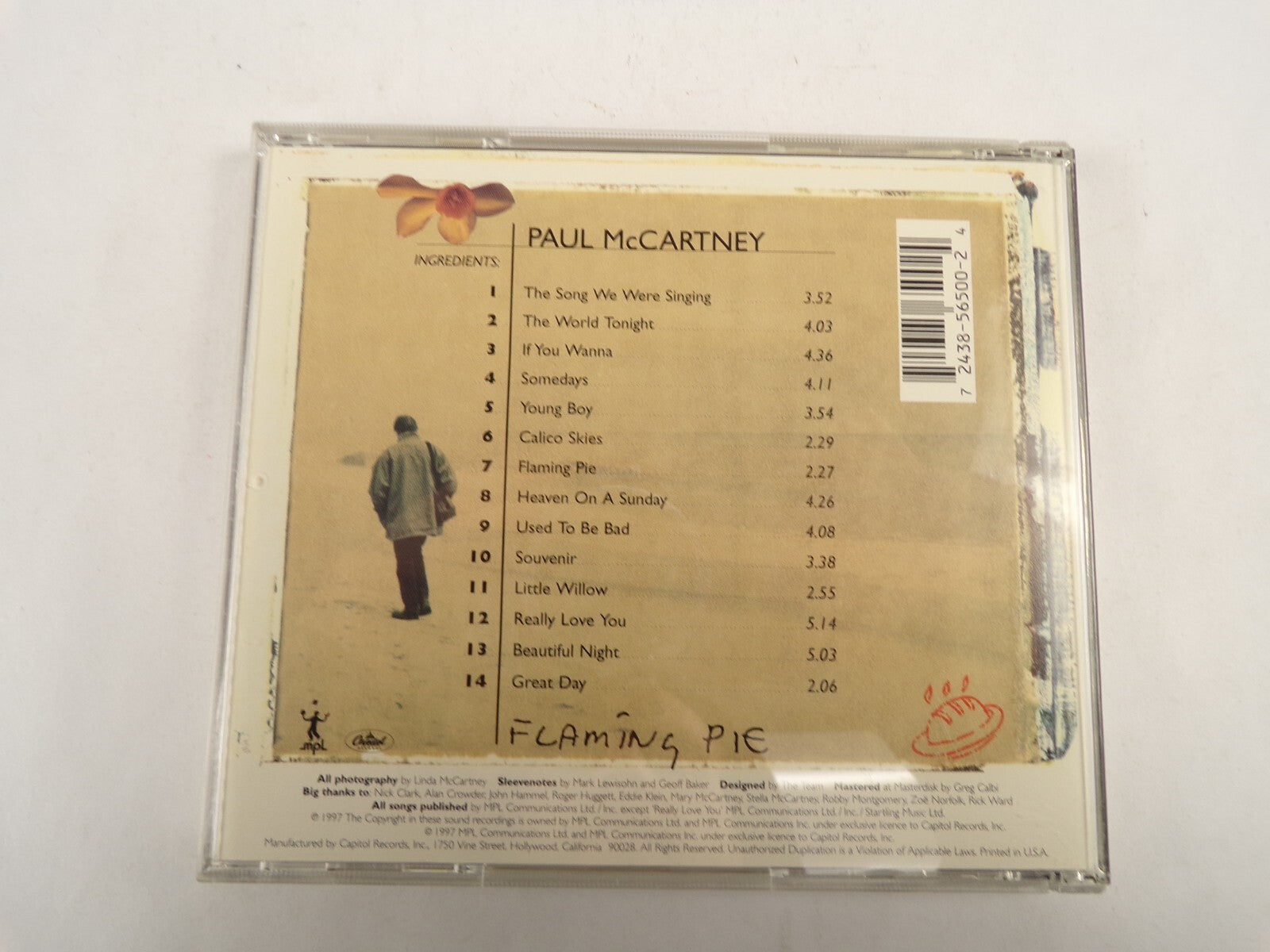Flaming Pie Paul McCartney The Song We Were Singing - The World Tonighc CD#53
