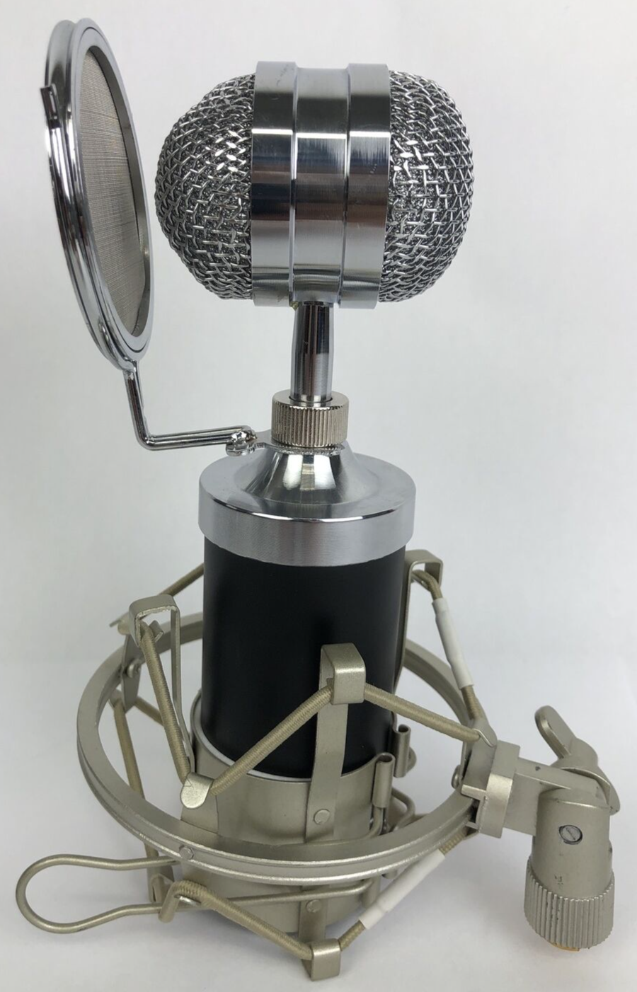 ERZhen Retro 3 Pin XLR Dynamic Podcasting Microphone w Shock Mount & Spit Screen