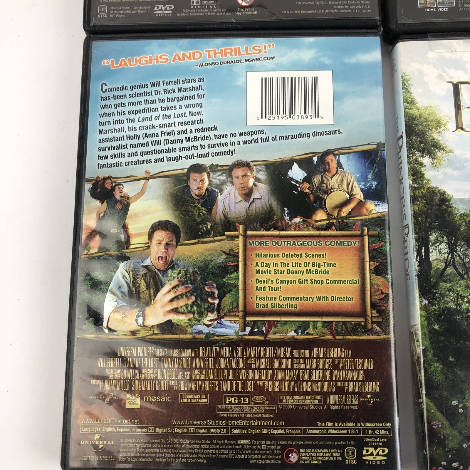 4 x Comedy DVD Lot - Starship Troopers, Princess Bride, Tropic Thunder + LOOK