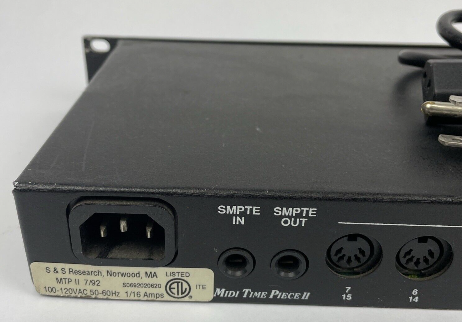 " Mark of the Unicorn " MIDI Time Piece II 2 Rack Mount Mounted - Made in U.S.A