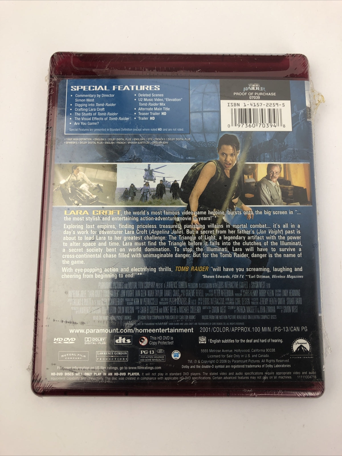 rare Lara Croft : Tomb Raider (HD-DVD, 2006) Brand New Sealed