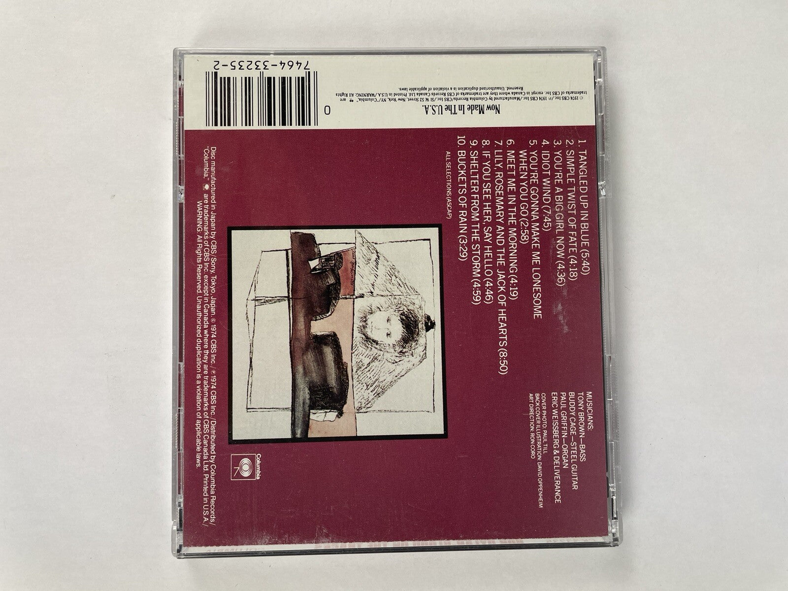 Bob Dylan - Blood on the Tracks Rock 1 Disc CD. #7