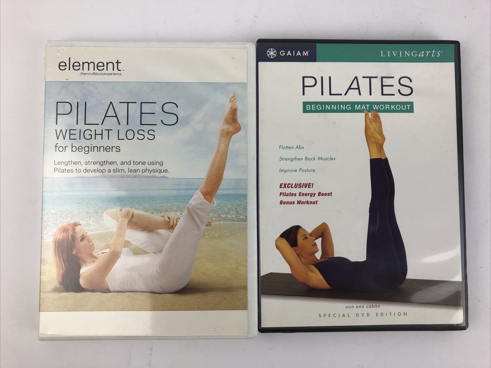 Element: Pilates Weight Loss for Beginners (DVDS) + GIAIM: Beginning Mat Workout