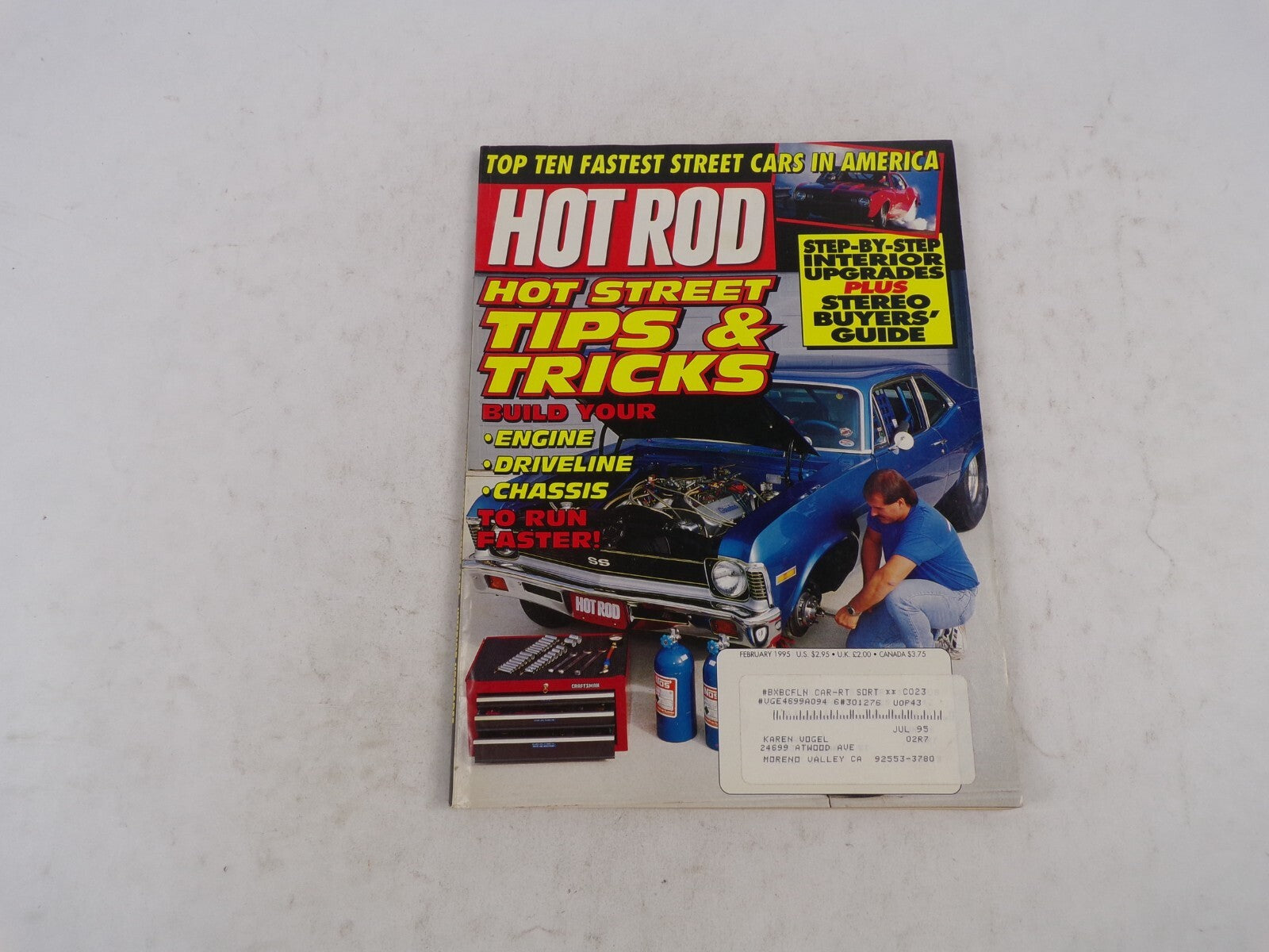February 1995 Hot Rod Hot Street Tips & Tricks Build Your Engine Drivline Chassi