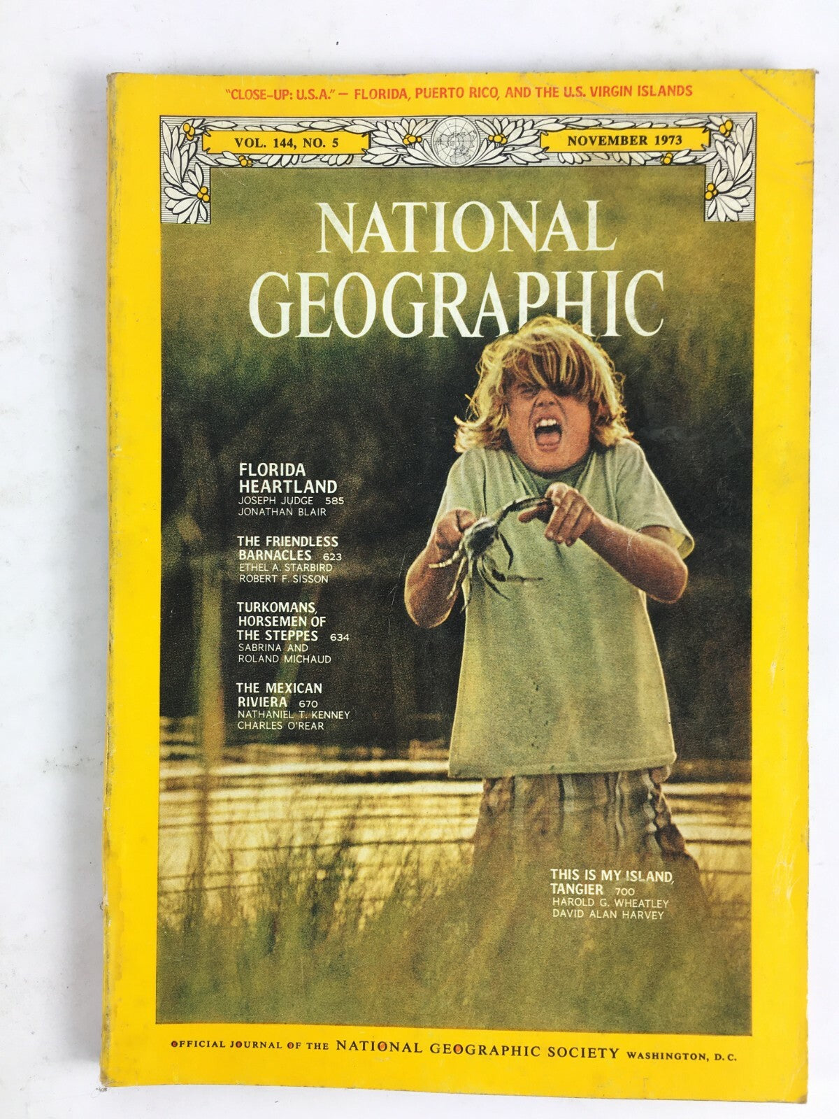 November 1973 National Geographic Magazine Florida Hearland Turkomans Robert F.