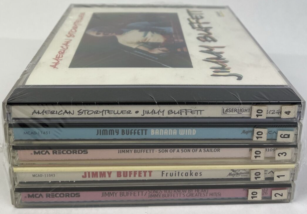 Jimmy Buffett CD Lot of 5: A SAILOR FRUIT CAKES Banana Wind American Storyteller