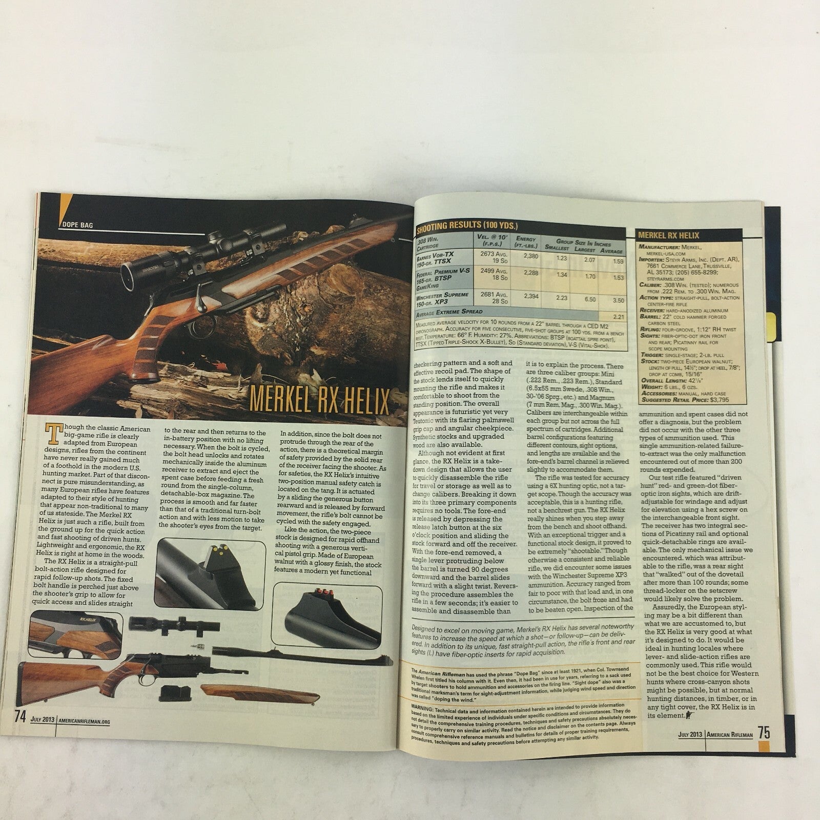 July 2013 American Rifleman Magazine Guns of Gettysburg The American Longrifle
