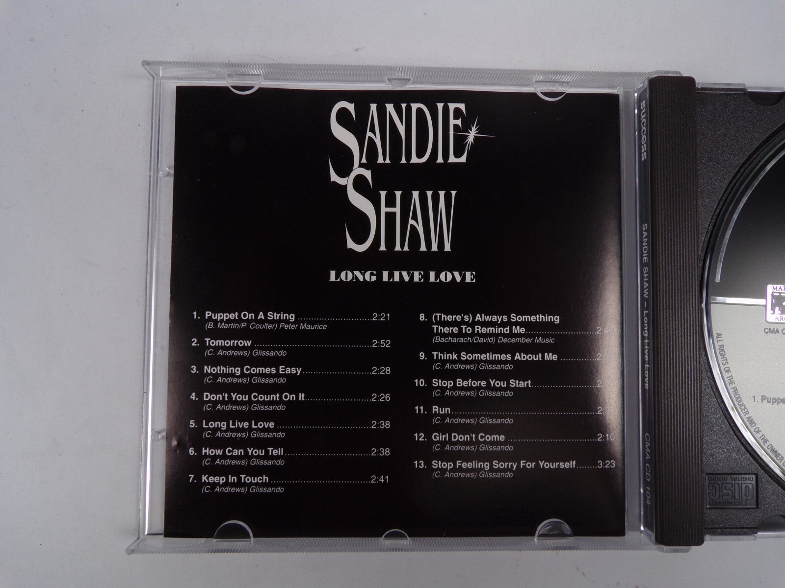 Sandie Shaw Long Live Love Always Something There To Remind Me CD#38