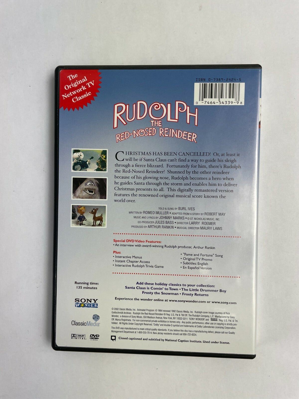 Rudolph Red Nosed Reindeer DVD Movies