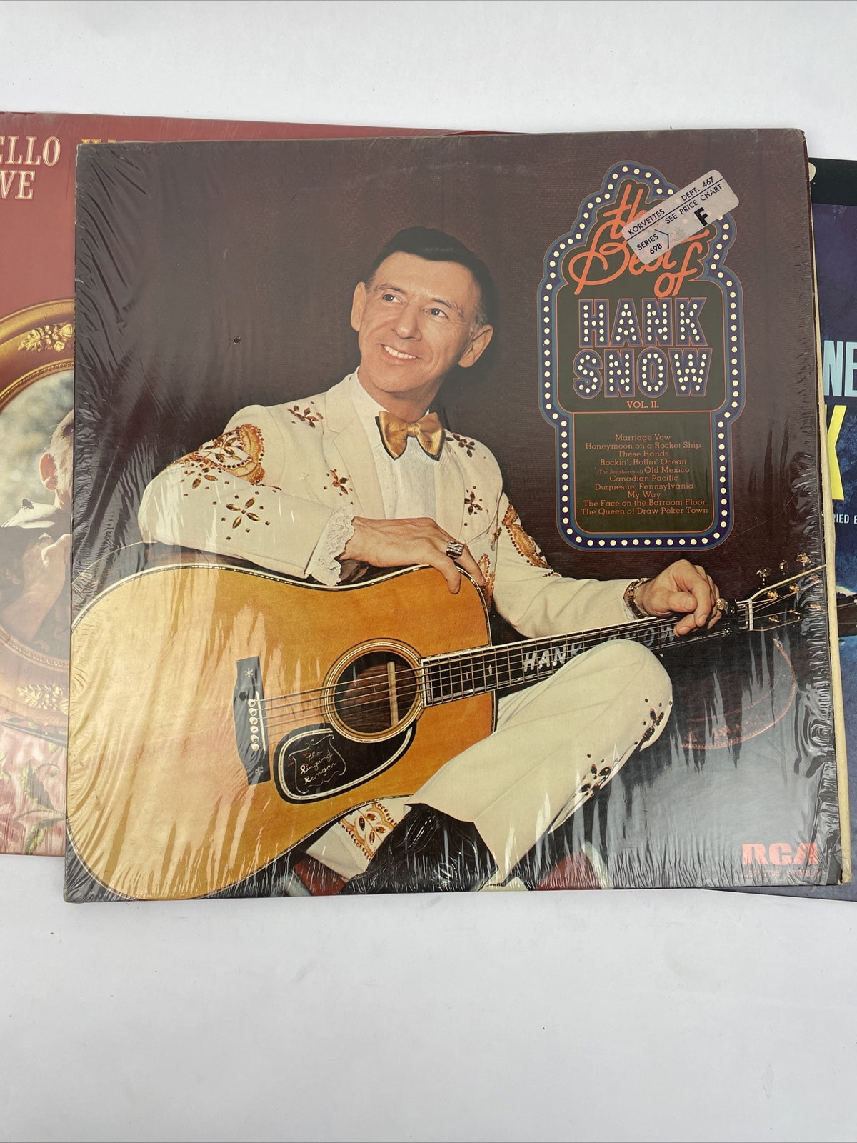3 x HANK SNOW - THE ONE AND ONLY - HELLO LOVE - The Best Of H.S. LP Vinyl Record