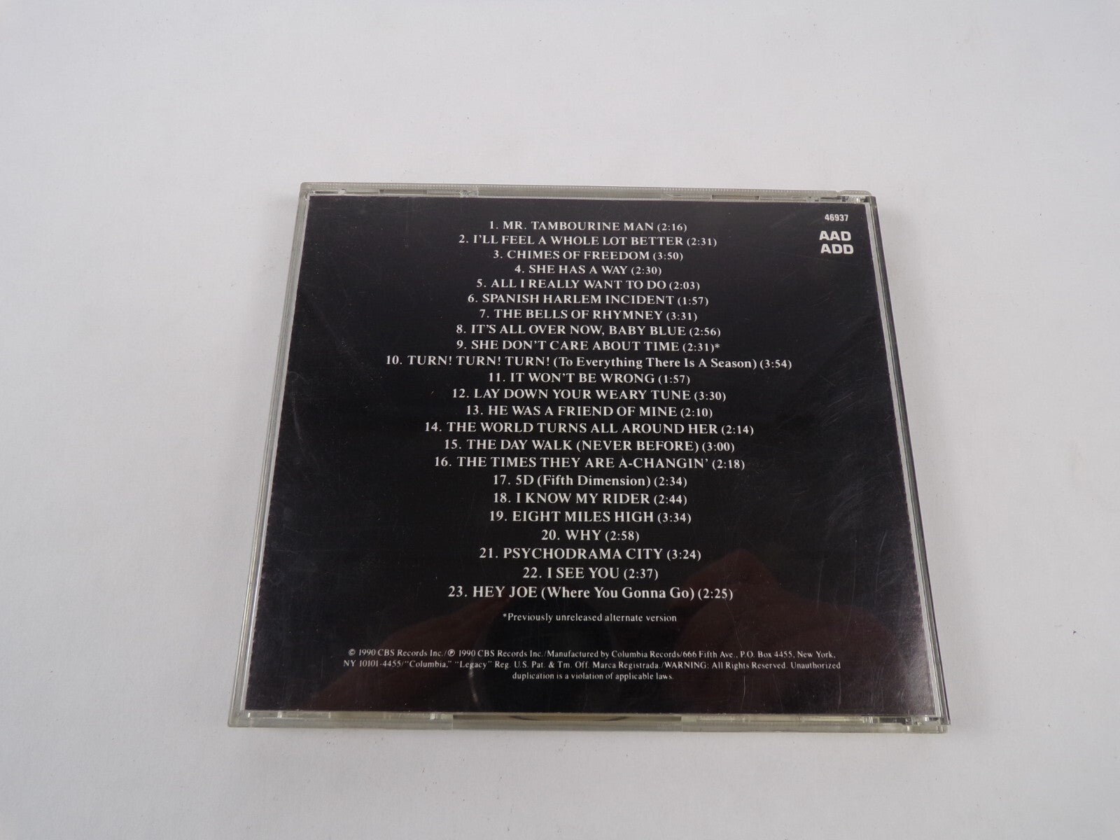 The Byrds We Have Ignition Mr. Tambourine Man I'll Feel A Whole Lot Better CD#46