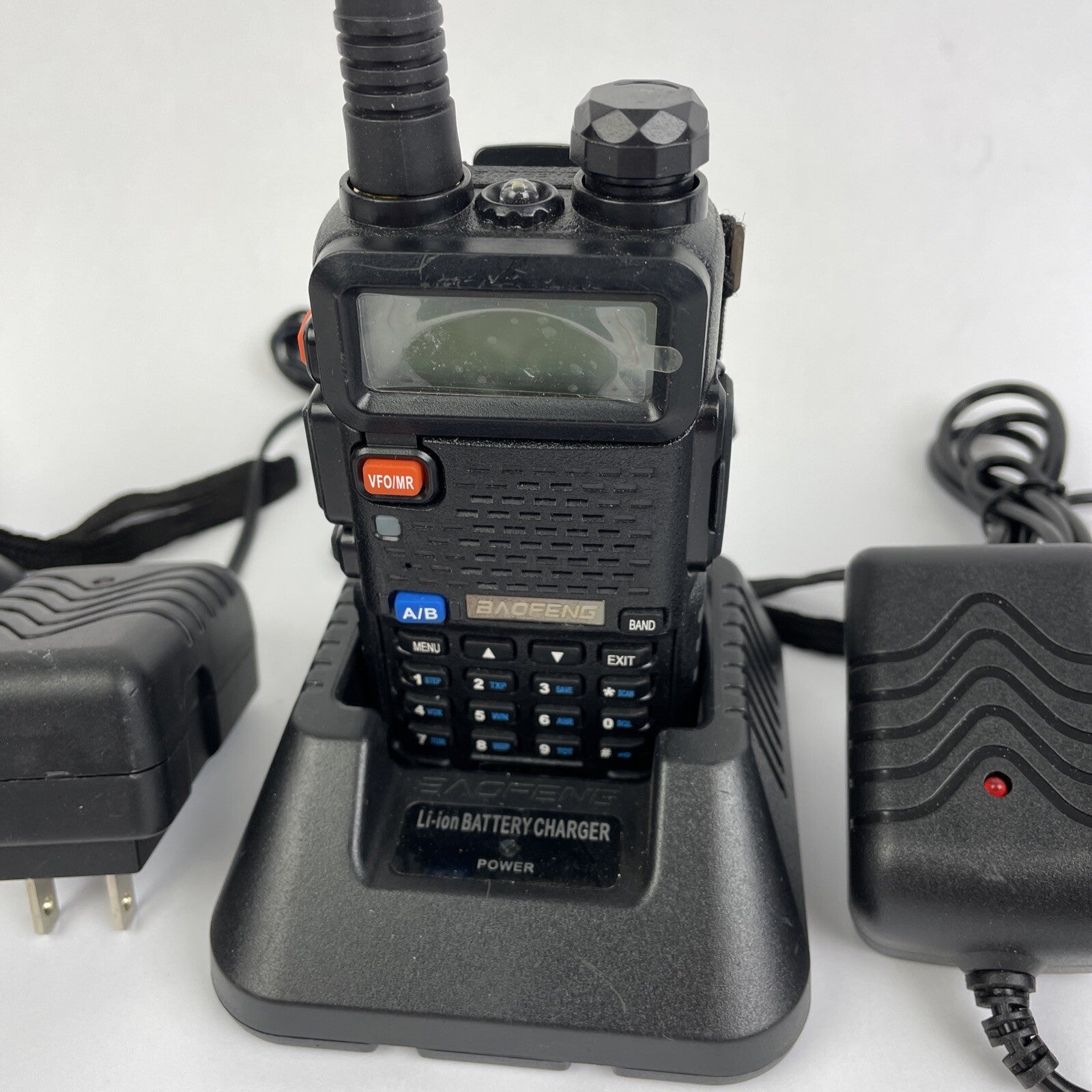 4 x BAOFENG UV-5R 8W Dual Band Two-Way Radio Black w Battery + Short / Tall LOOK