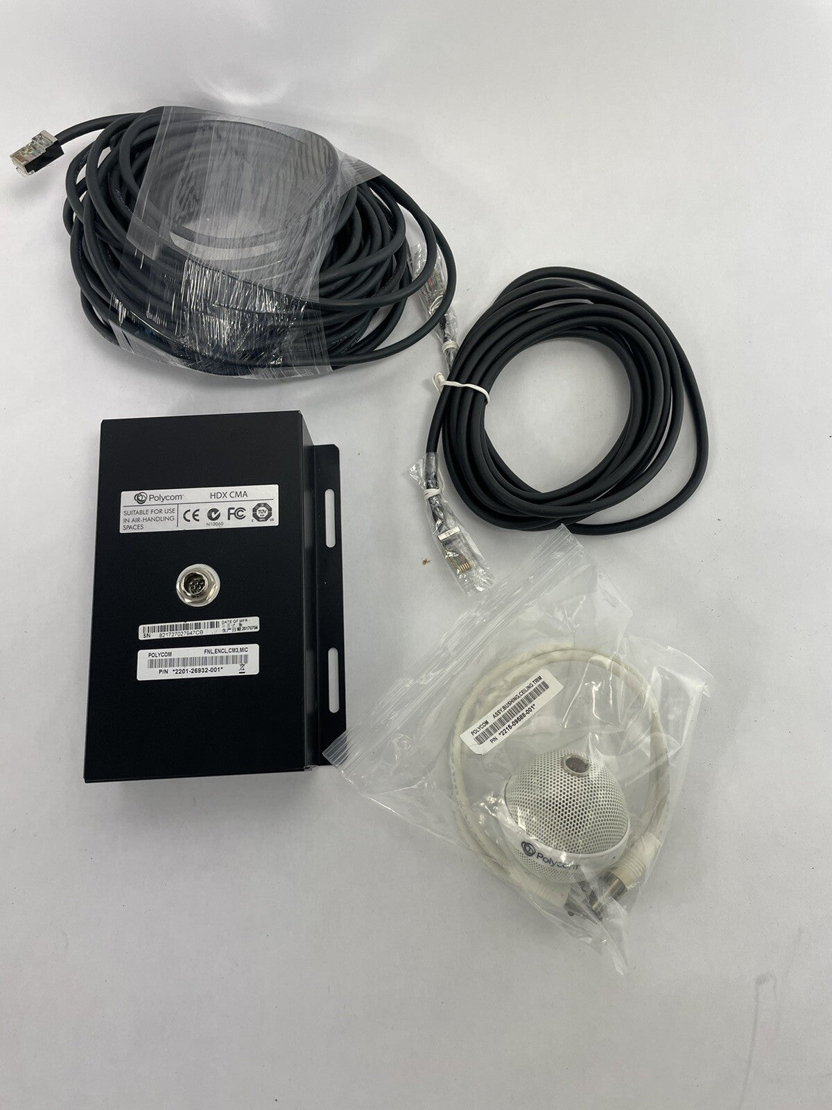 Polycom 2215-09588-001 IP White HDX CMA Ceiling Microphone Array