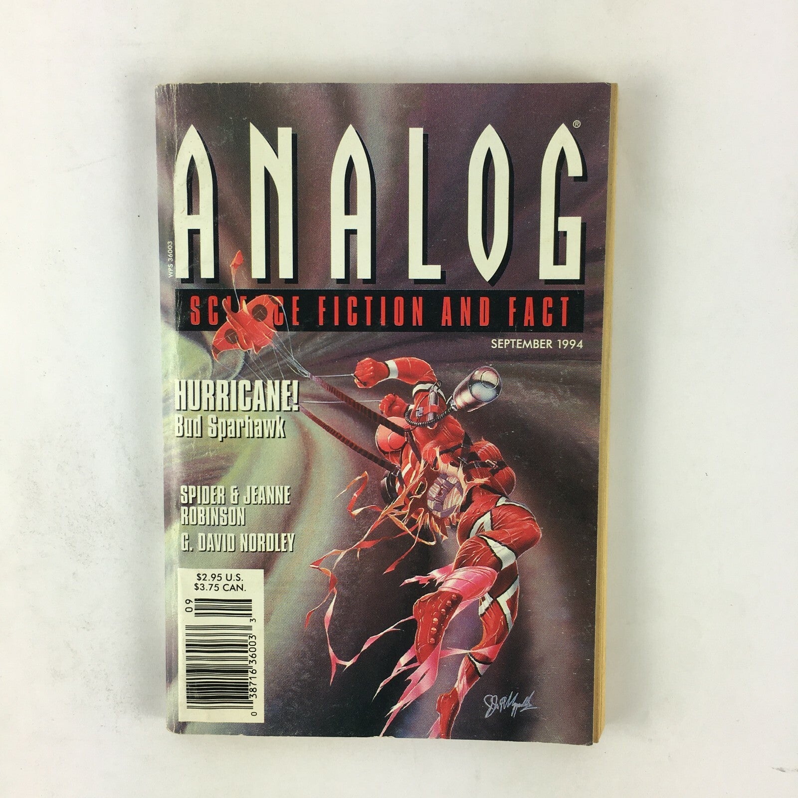 September 1994 Analog ScienceFiction Fact Magazine Harricane Bud Sparhawk David