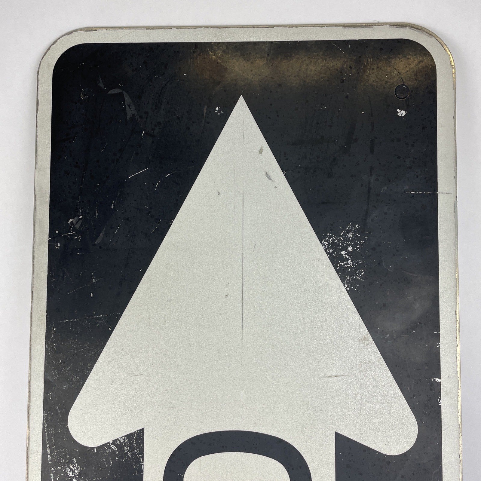 Authentic Road Street Traffic Metal Sign Authentic Retired One Way LEFT 12"x36"