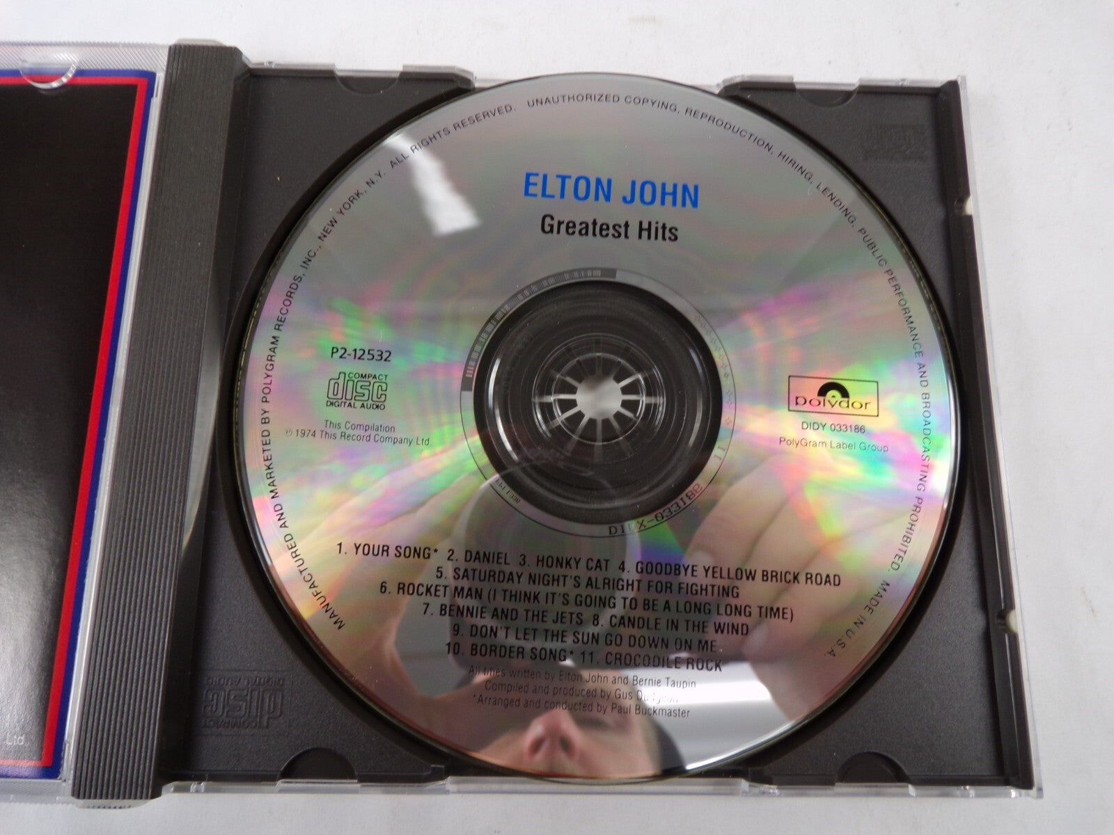 Elton John Greatest Hits Your Song Damuel Honky Cat Goodbye Yellow Brick CD#57