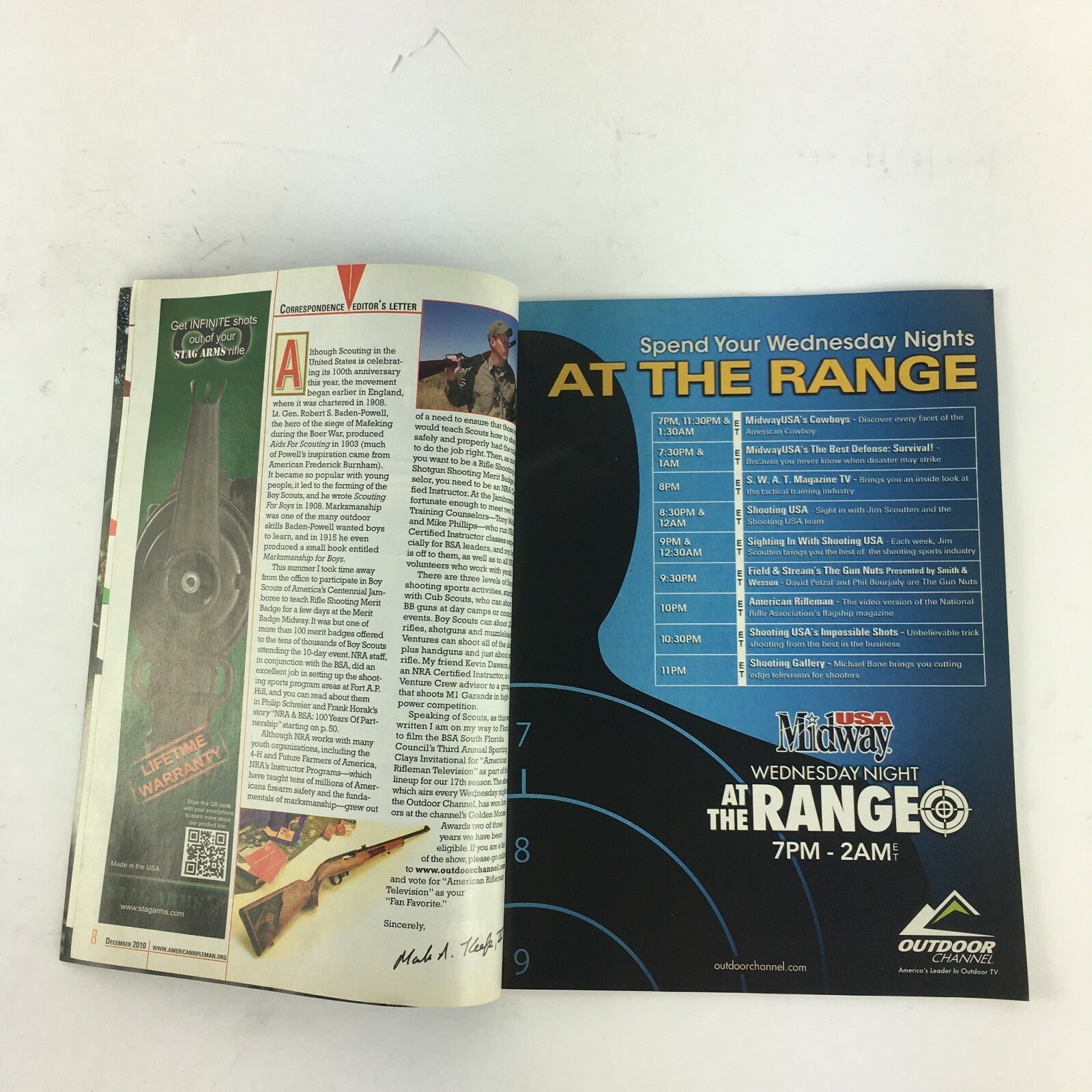 December 2010 American Rifleman Magazine Tactical .22s Camp Perry 2010 VersaMax