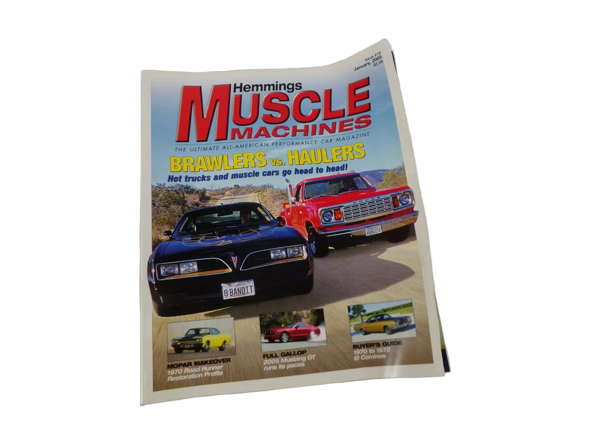January 2005 Muscle Machines Magazine Brawlers Vs. Haulers Hot Trucks And Muscle