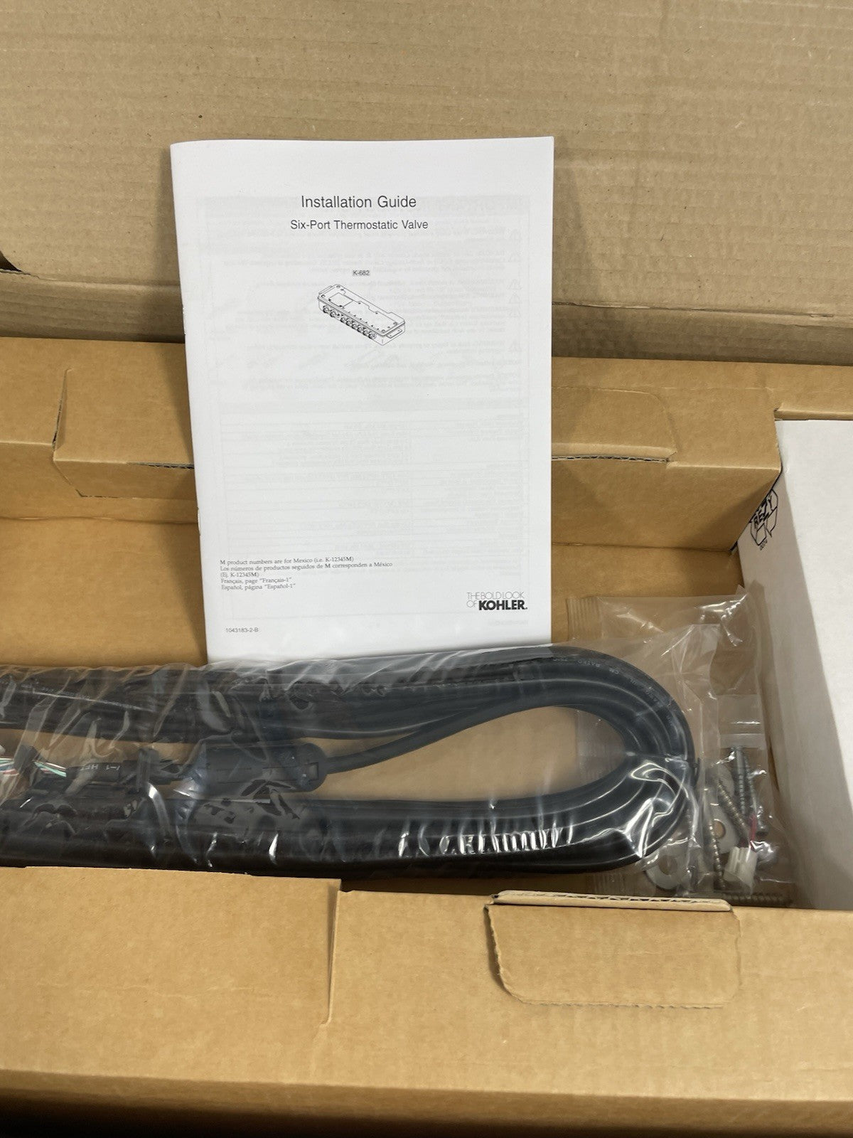 Kohler K-682-K-NA DTV Six Port Thermostatic Valve 6 Output 3/4" diverter New Box