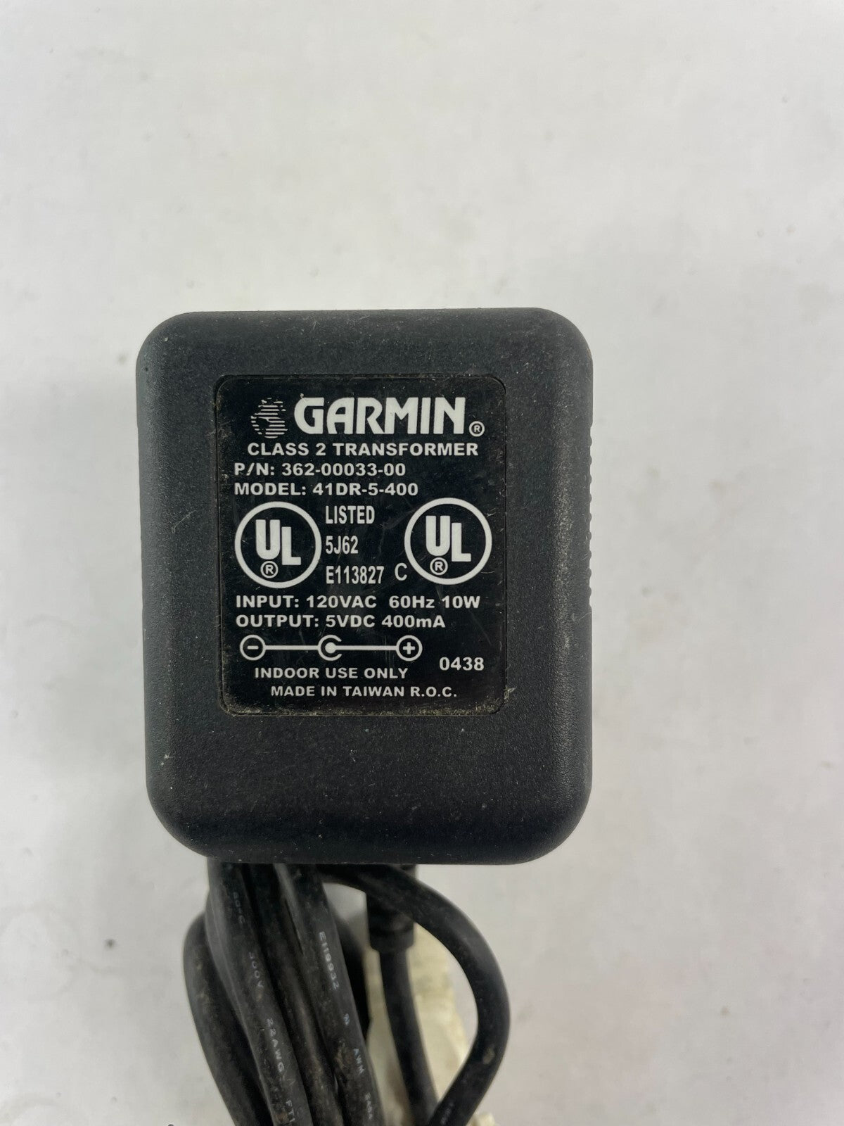 Geniune Garmin 41DR-5-400 Output 5 V 0.40 A Power Supply Adapter B01