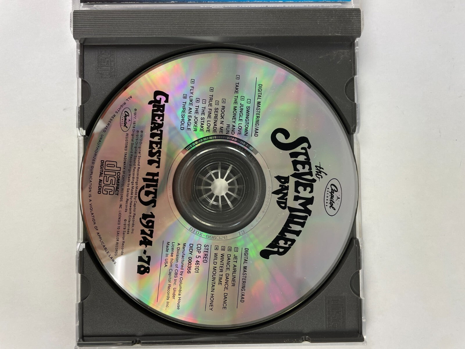 Steve Miller Band Greatest Hits 1974-78 CD #7