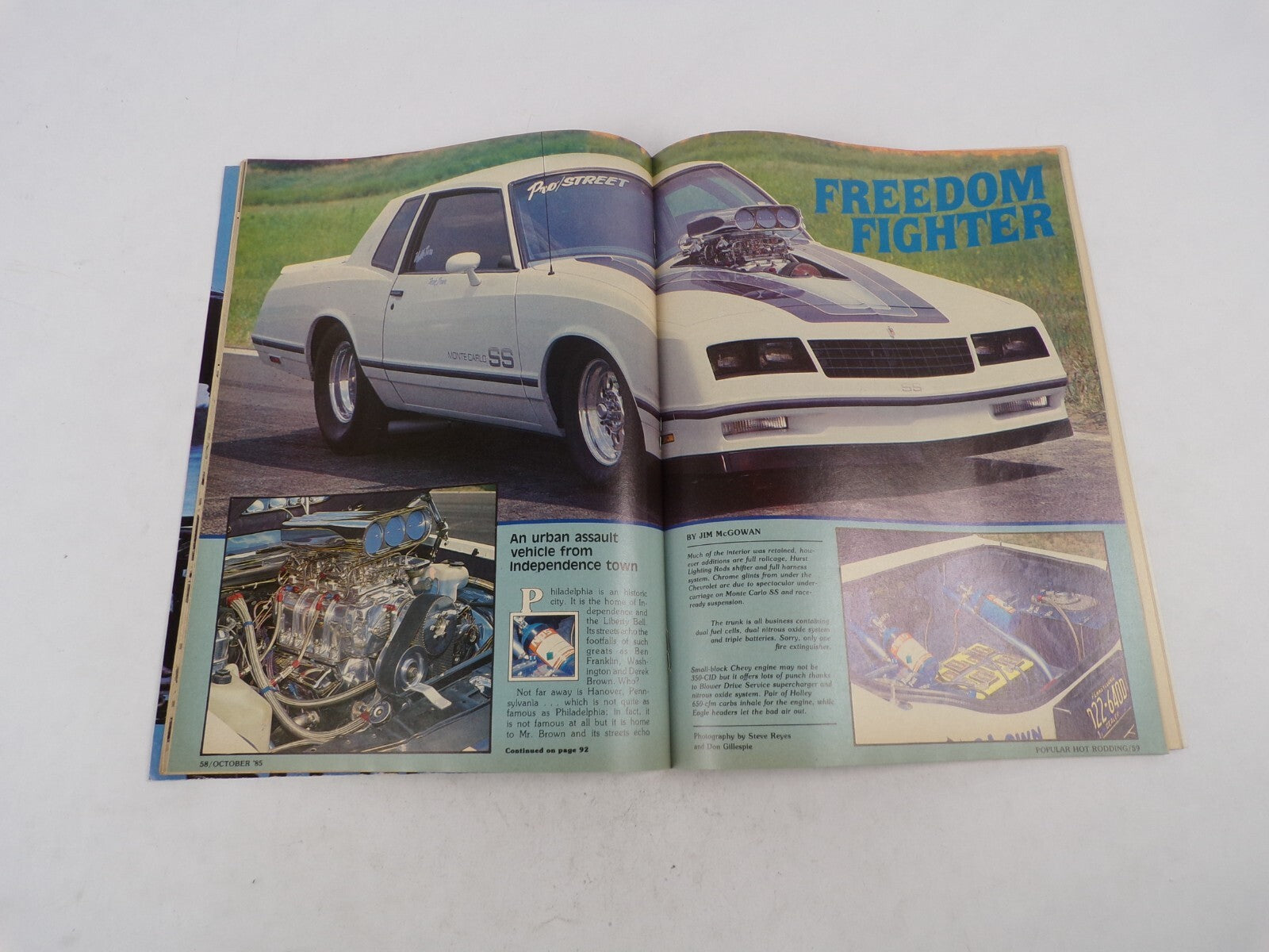 October 1985 Hot Rod Magazine The 1986 Super Cars Inside A 160 MPH Cannonball Sh