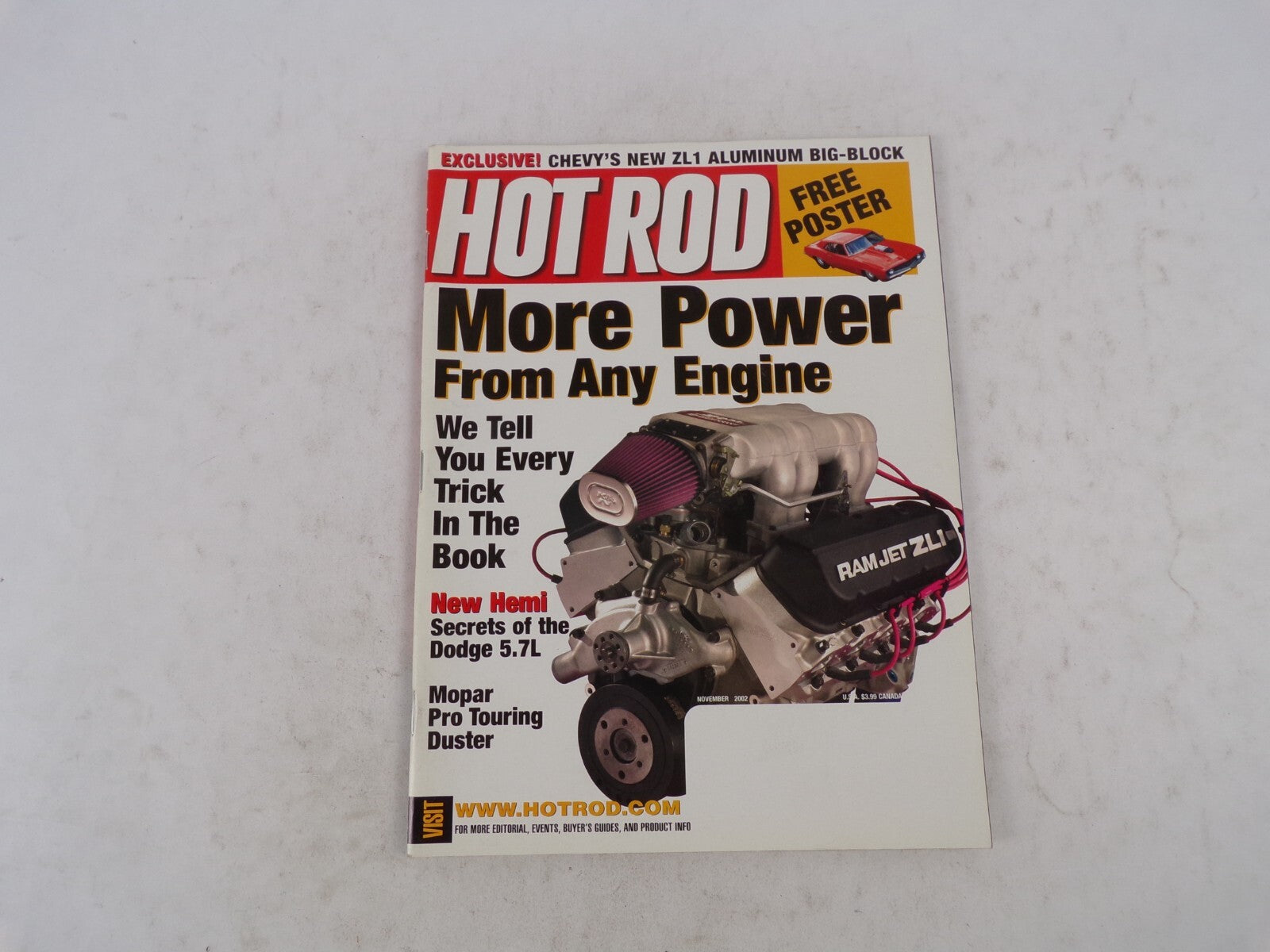 November 2002 Hot Rod More Power From Any Engine Chevy's New ZL1 Aluminum Big-Bl
