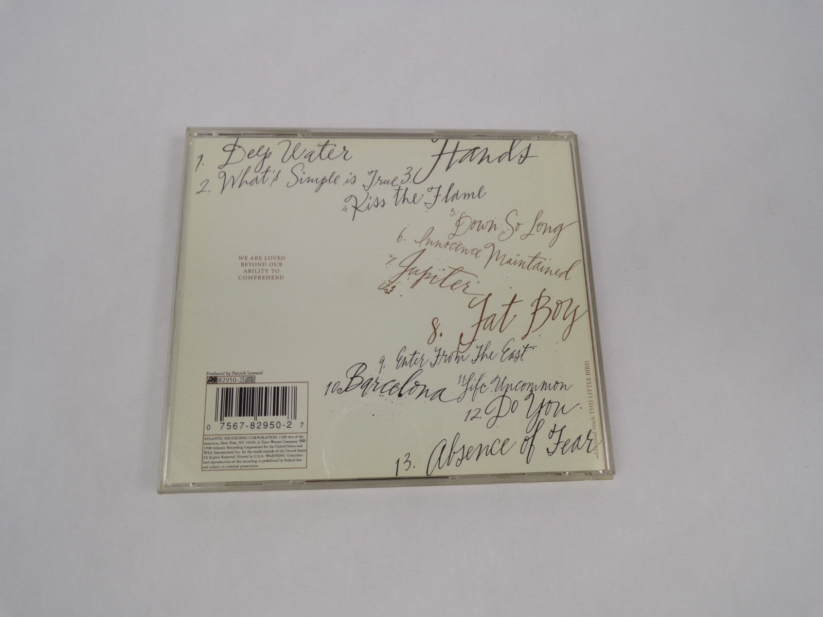 Jewel Spirit Dey Water Hands What's Simple Is True Kiss The Flame Down So CD#63