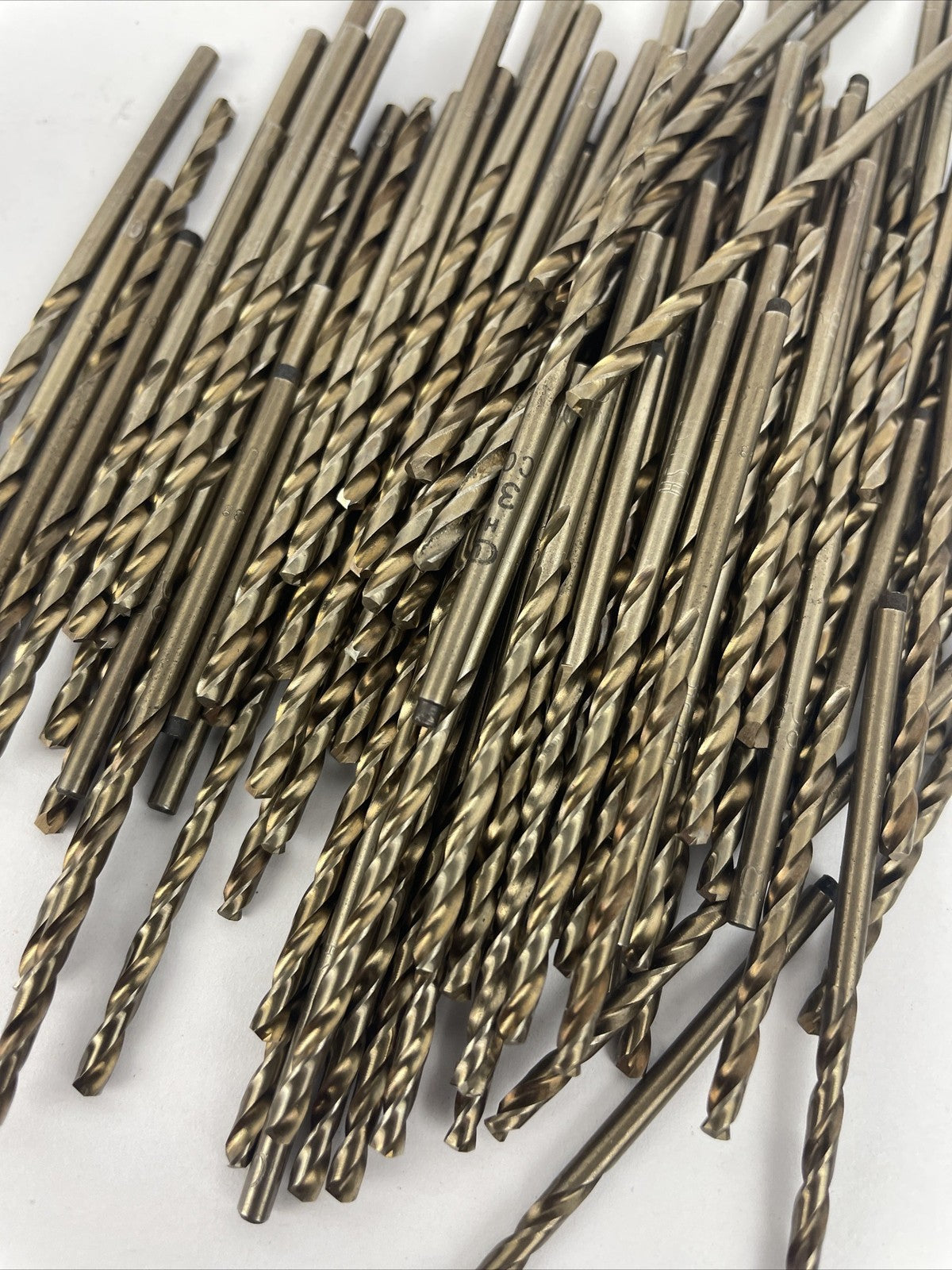 Lot of 103 x TRW # 38 - 2.45mm 2.45 mm Drill Bit lot 3" Long - Made in the USA