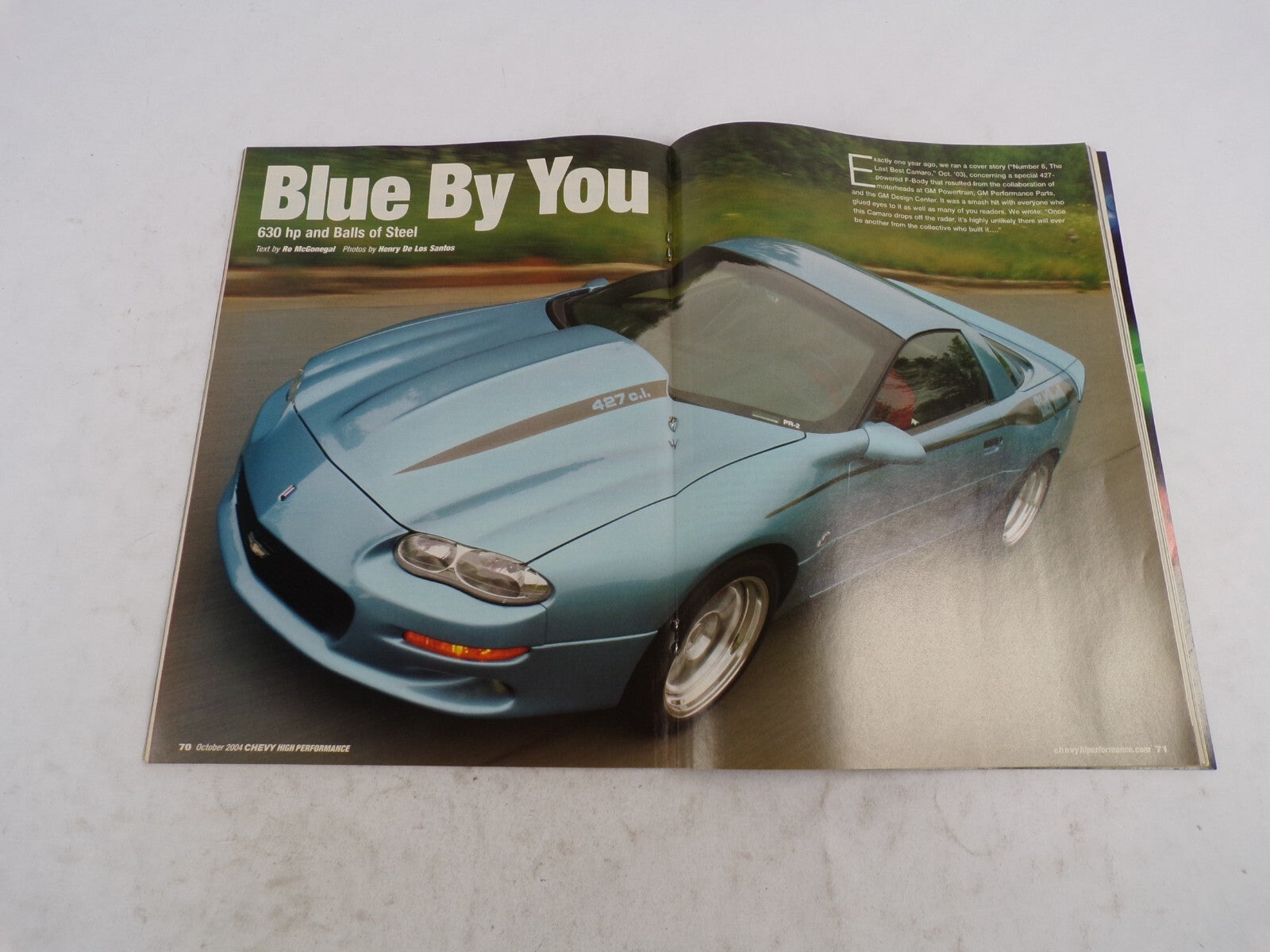 October 2004 Chevy High Performance 630HP Camaro Largest Ever! Mail-Order Crate