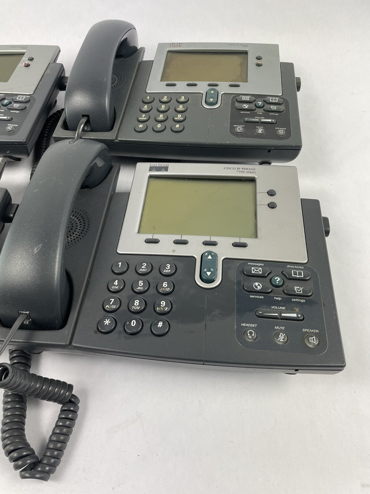 Lot 4- Cisco 7940 G IP VOIP Phone | CP-7940G | w/ Handset | 7900 Series