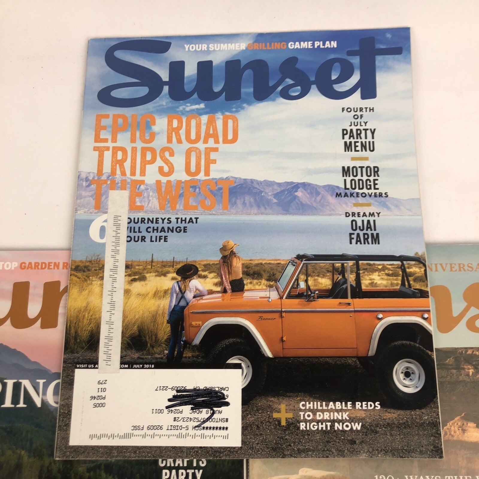 Lot of 3 SUNSET MAGAZINES May July November 2018 UltimateCamping Road Trip Guide
