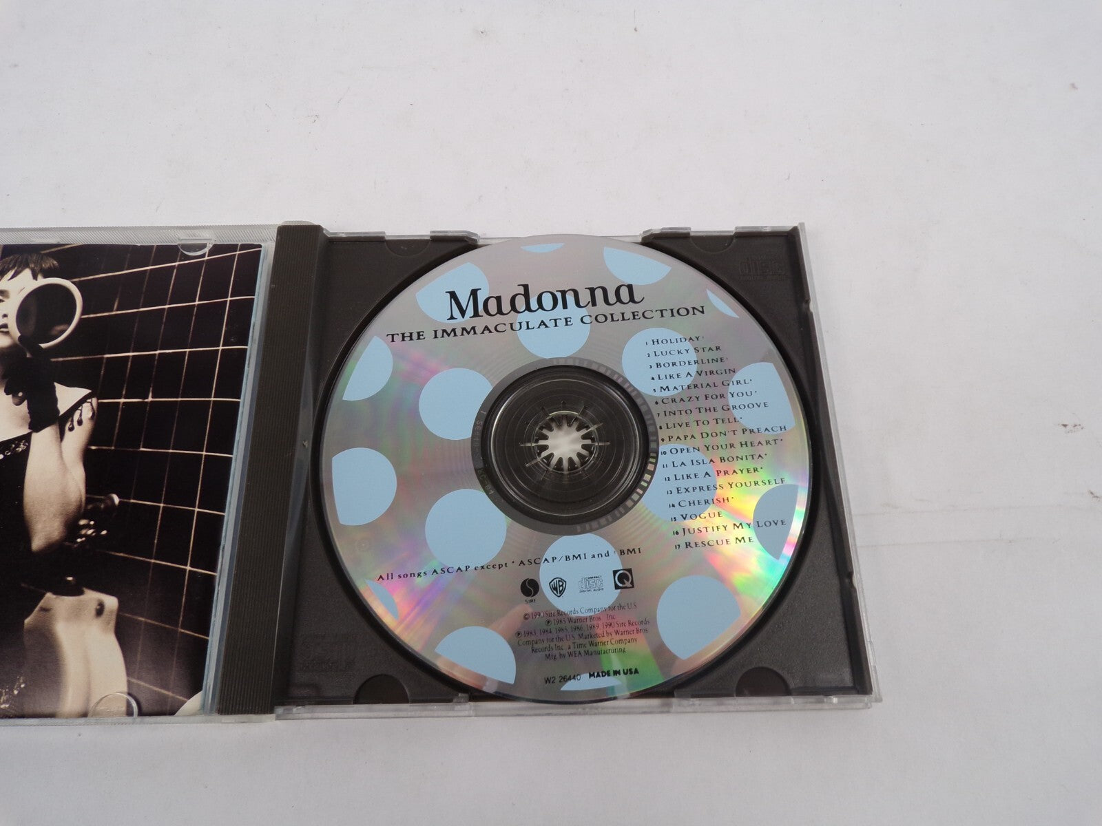 The Immaculate Collection Madonna Holiday Lucky Star Borderline Like A VirgCD#25