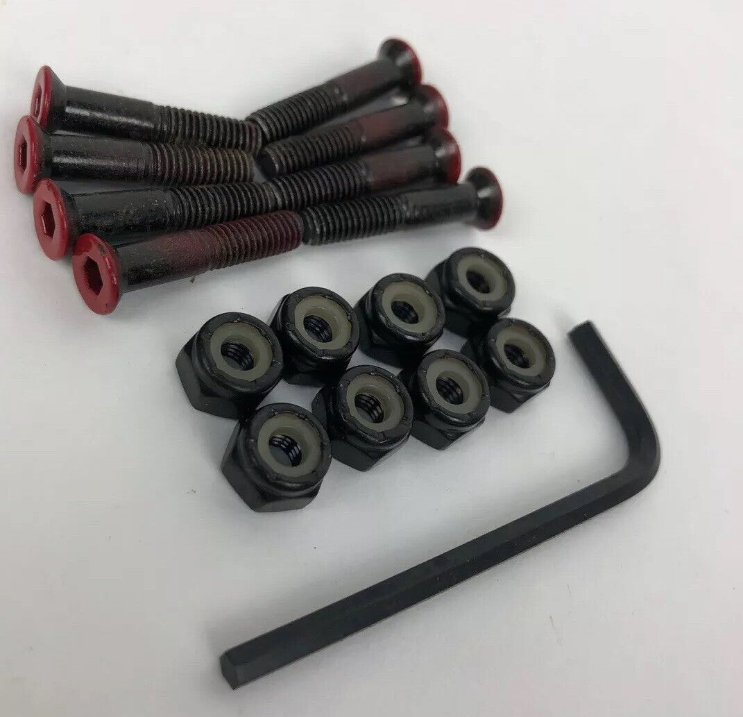 Cargo Mounting Hardware 1" Allen Red Head Genuine Skateboard Parts W Allen Key