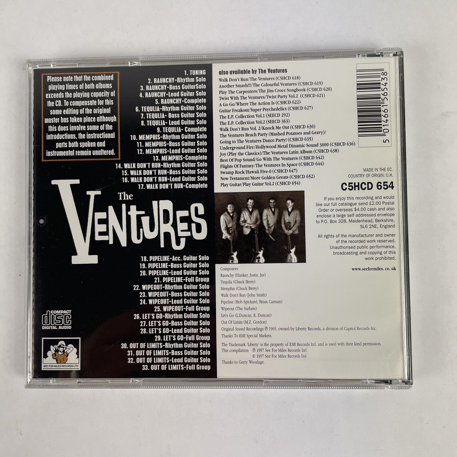 The Ventures Play Guitar/Play Guitar Vol. 2 CD #17