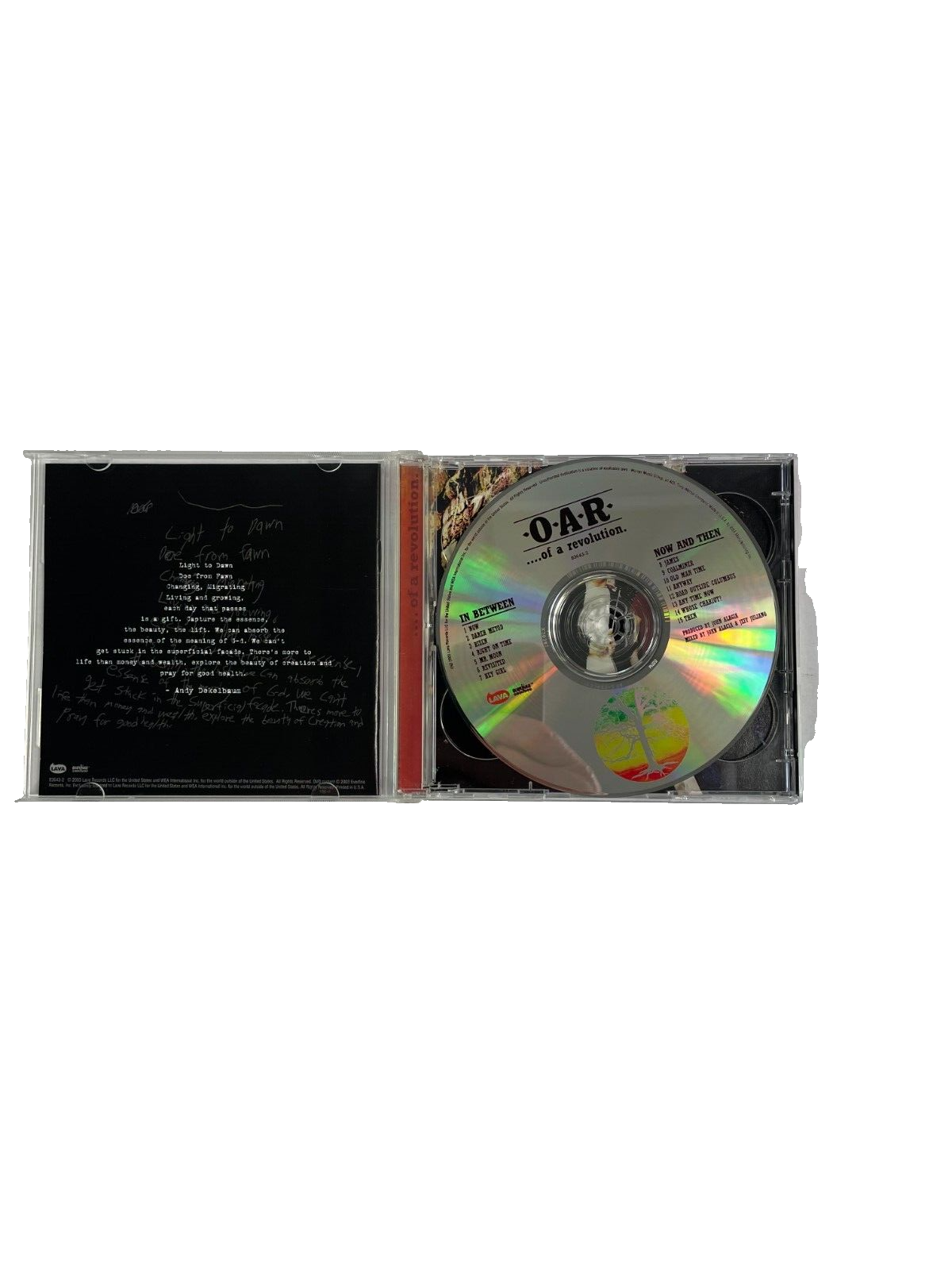 O.A.R In Between Now Ad Then Now Dareh Meyod Rise Hey Girl James #M-N-O