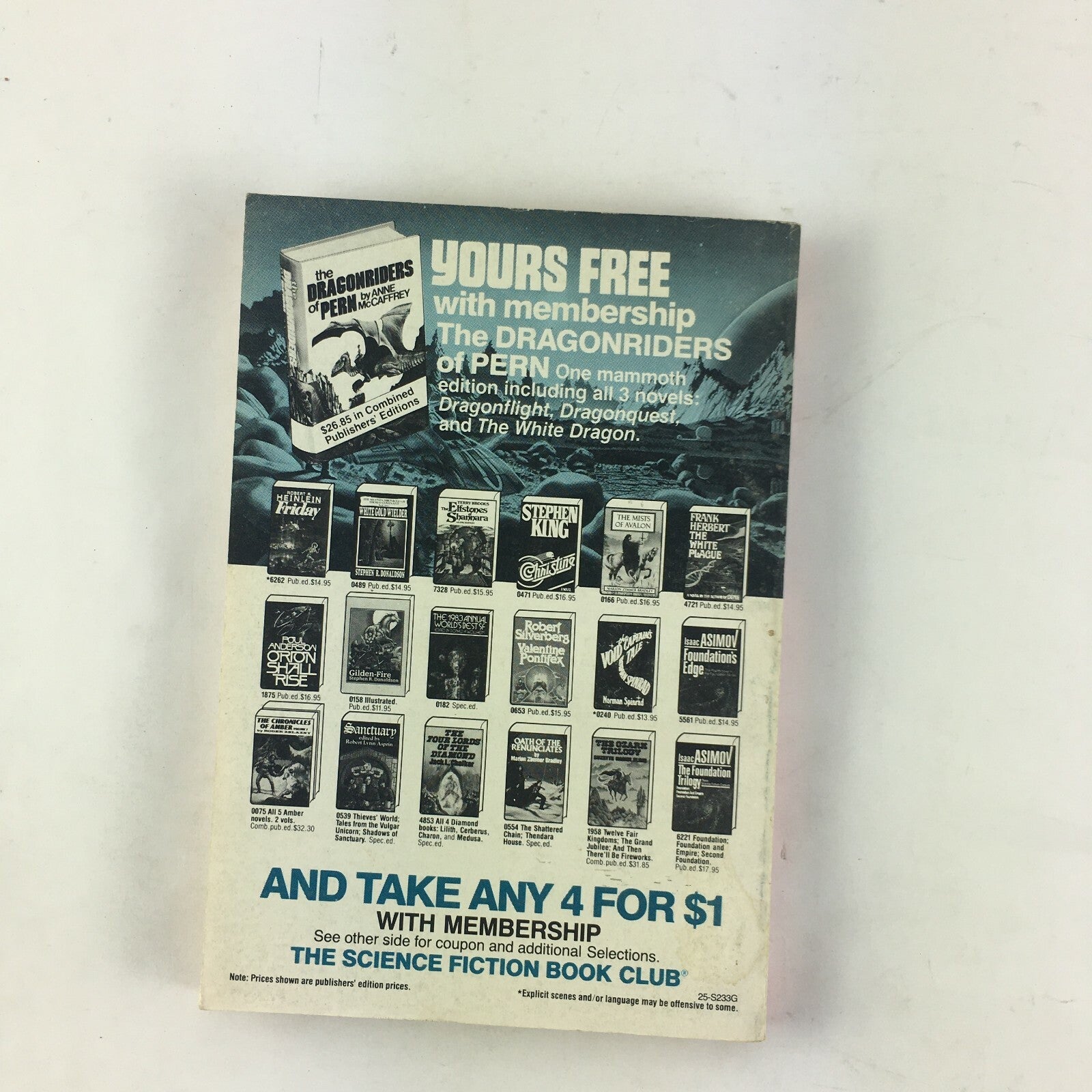 April Fantasy & Science Fiction MagazineRobert F.Young RonGoulart HilbertSchenck