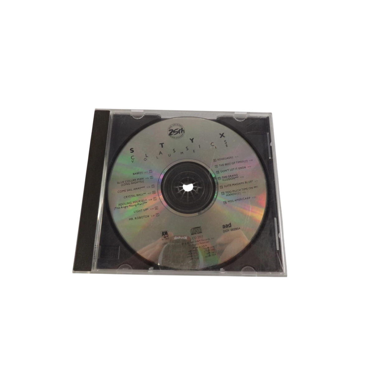 Styx Classic Volume 15 Babe Blue Collar Man Come Sail Away Crystal Ball Up CD#5