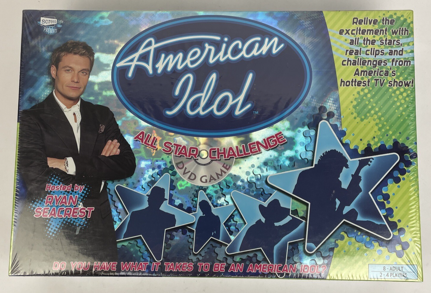American Idol All Star Challenge DVD Game Microphone Ryan Seacrest New Sealed